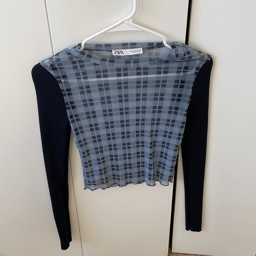 Long sleeve zara top 💙